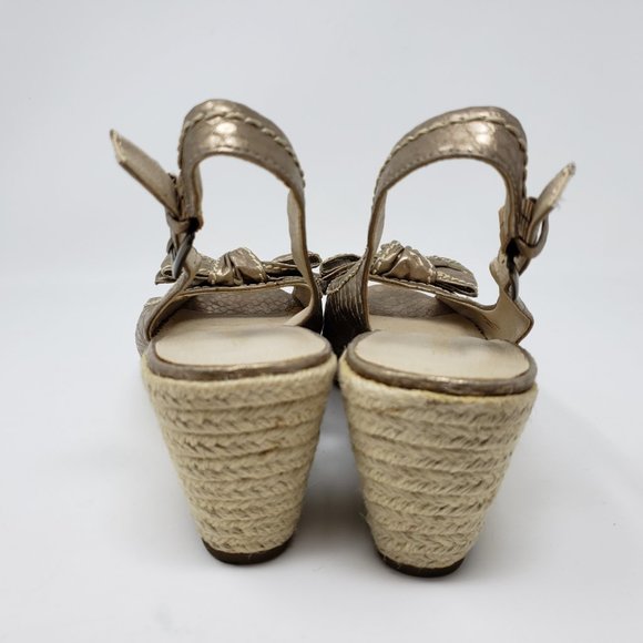 Franco Sarto Brown Wedge Sandals - Picture 6 of 12